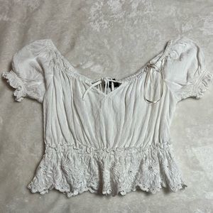 beautiful crop top baby doll tee